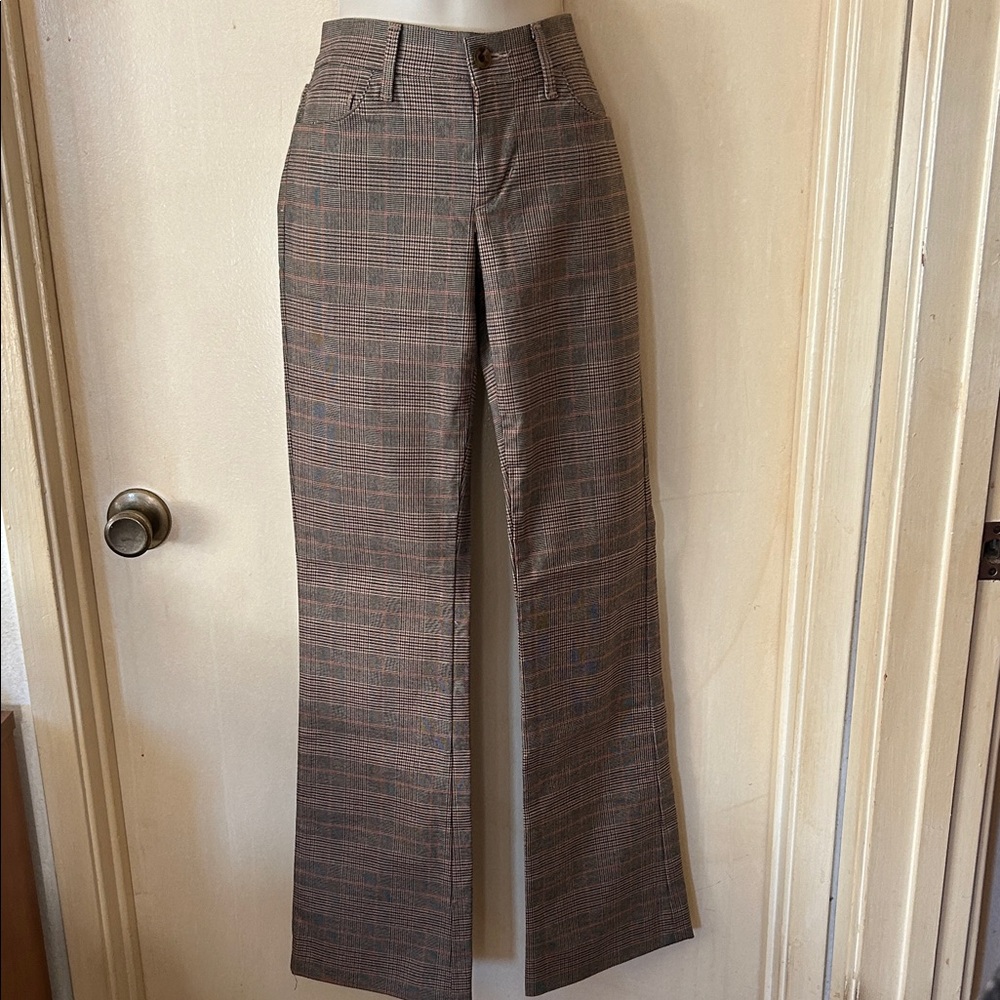 Citizens Of Humanity Brown Plaid Flare Jeans size 27